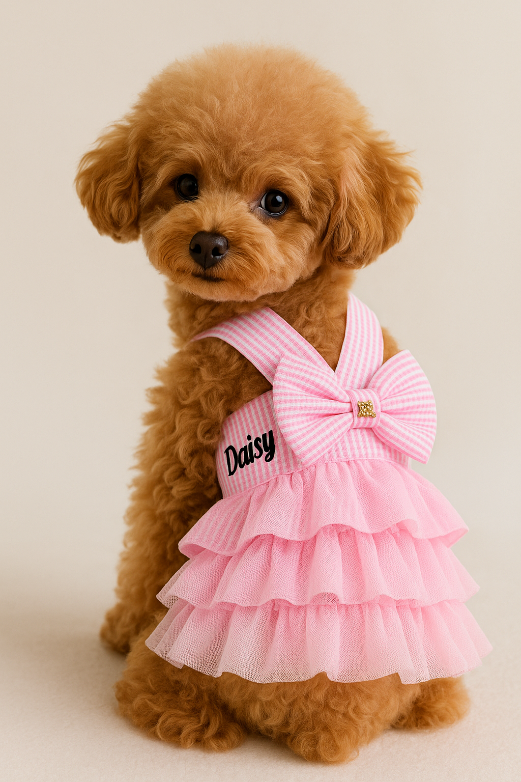 Wedding dog satin dress | Dog Flower girl Dress | Blush wedding | Pink  Champagne wedding dog dress | dog clothes XS-XL
