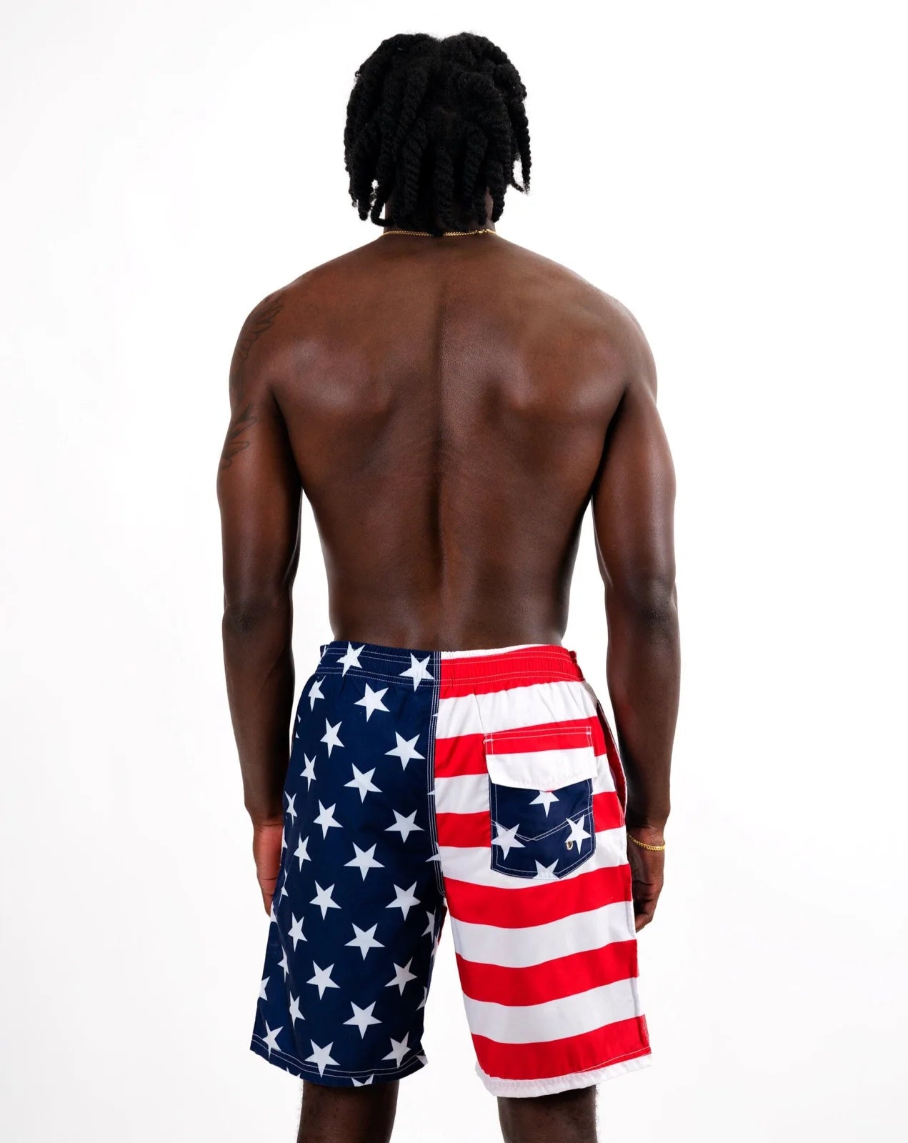 4th of July USA Men Custom Swim Trunks