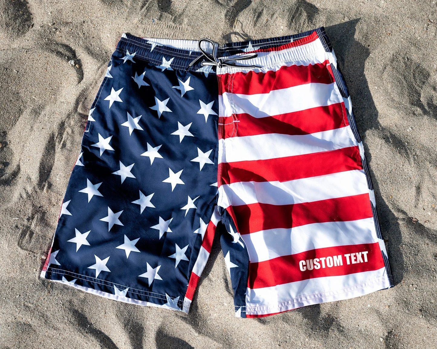 4th of July USA Men Custom Swim Trunks