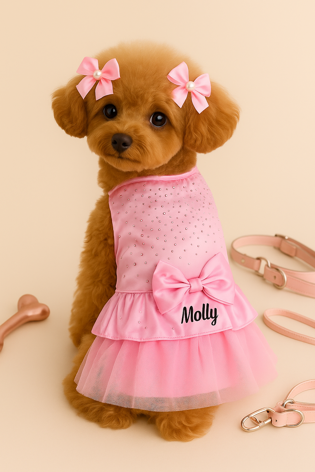 Custom Occasions Satin Dress for Dogs Custom Occasions Satin Dress for Dogs