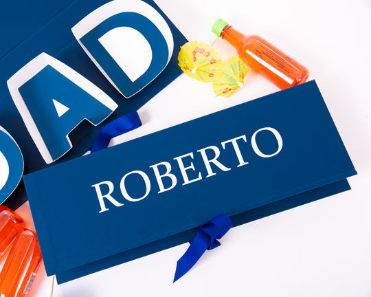 Blue Personalized Dad Gift Box