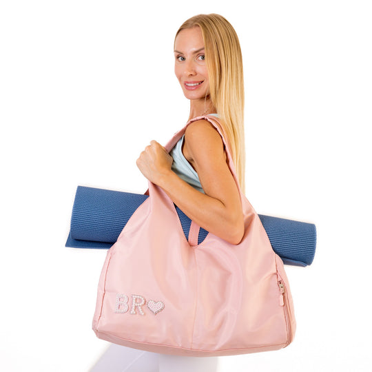 Chic Personalized Yoga Tote – Includes Strap & Shoe Pocket