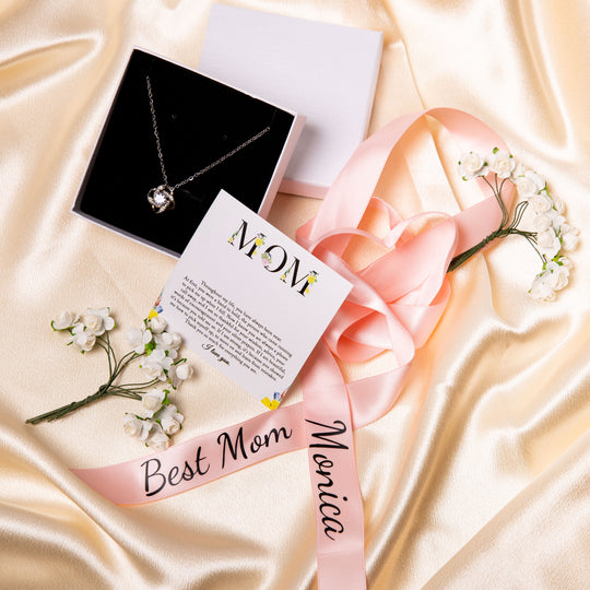 Necklace Gift for Mom with Custom Gift Box
