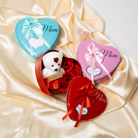 Bear Flower Soap Gift Box for Mom