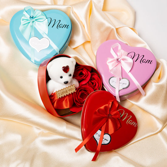 Bear Flower Soap Gift Box for Mom