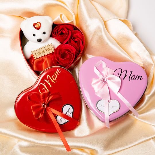 Bear Flower Soap Gift Box for Mom