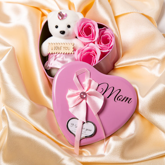 Bear Flower Soap Gift Box for Mom