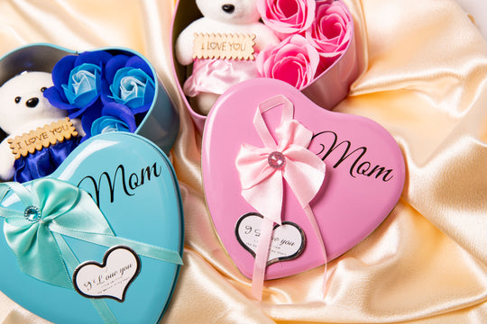 Bear Flower Soap Gift Box for Mom