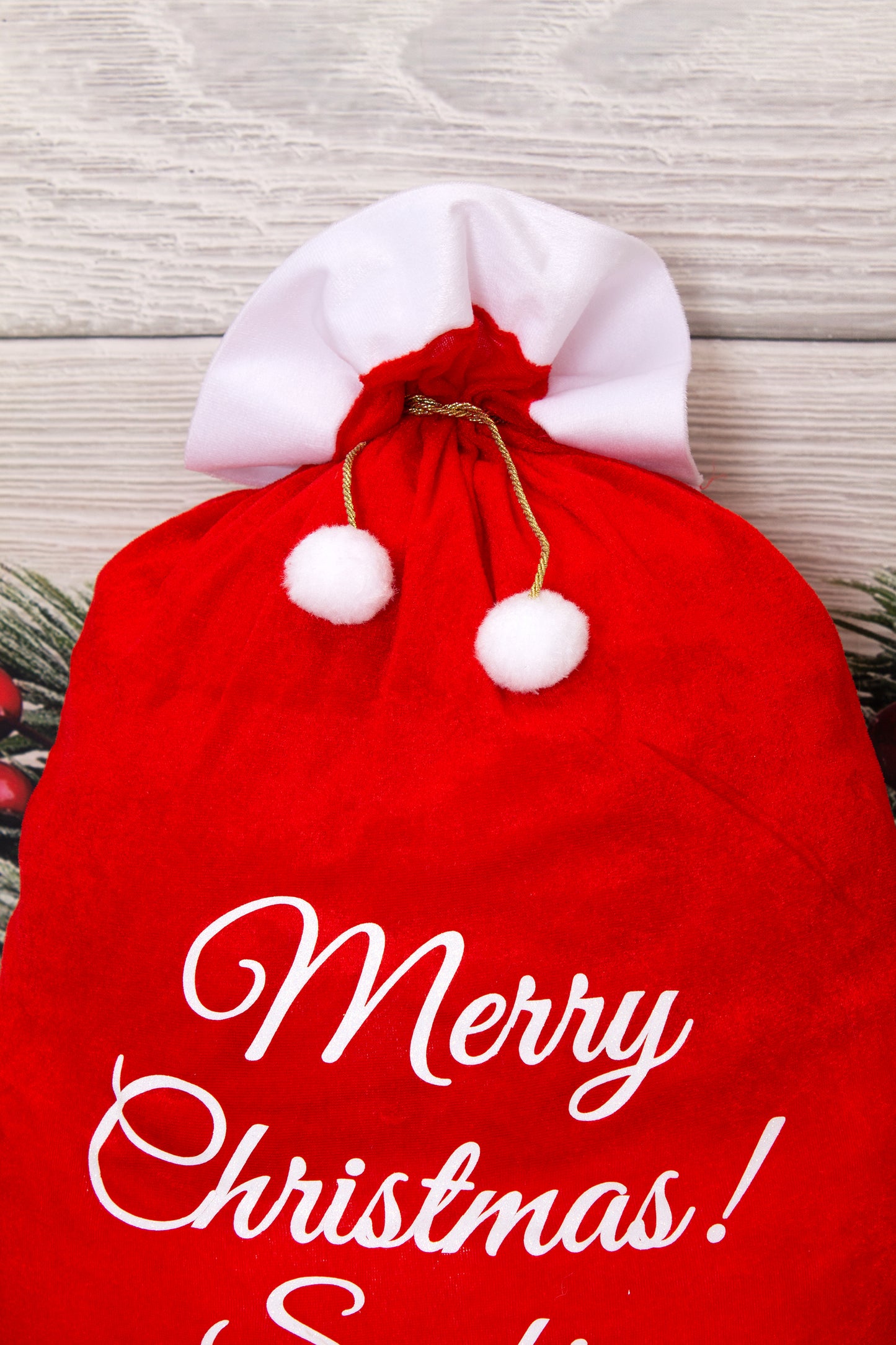 Santa Merry Christmas Large Sack
