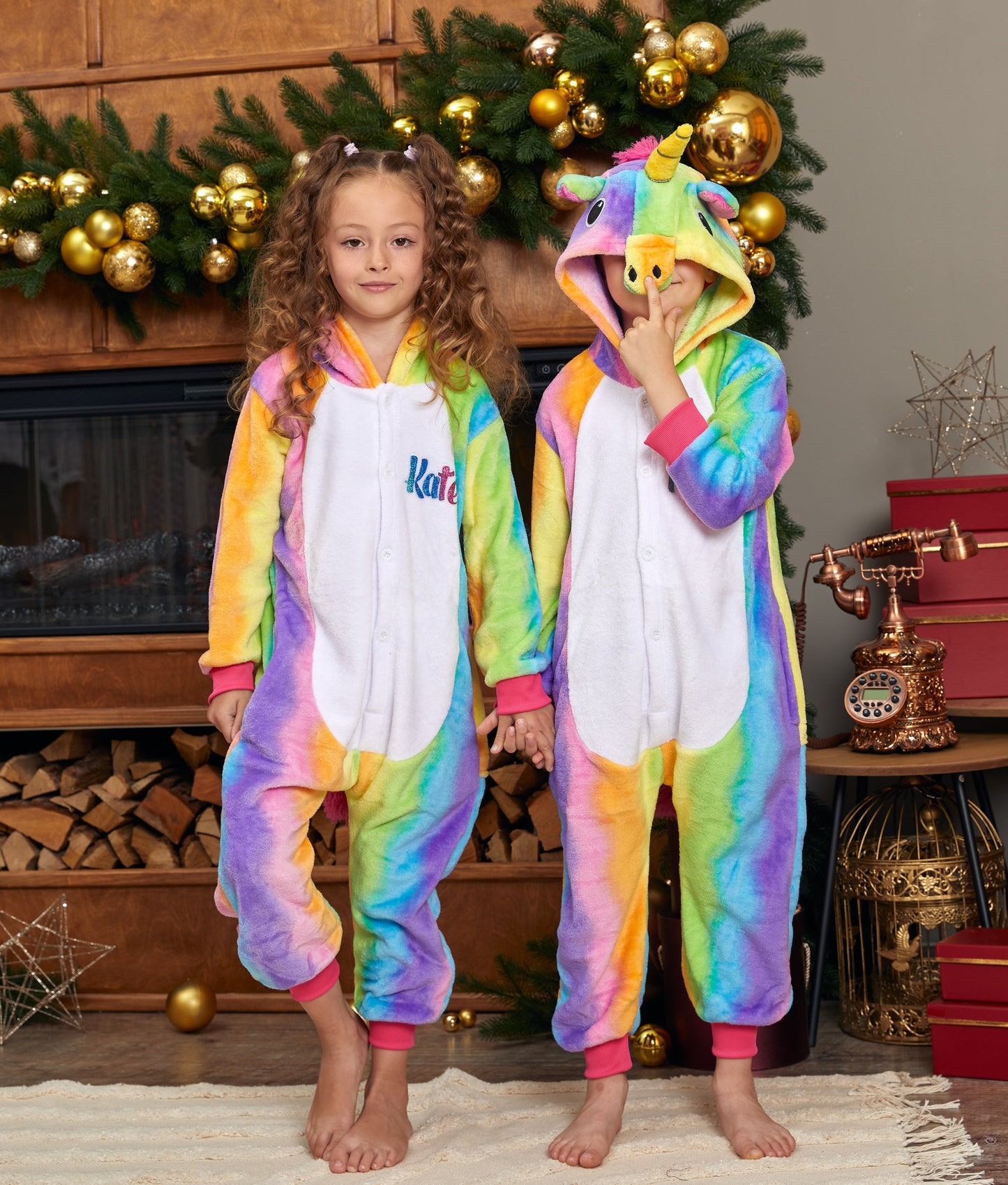 Christmas Unicorn Custom Pajama for Kids