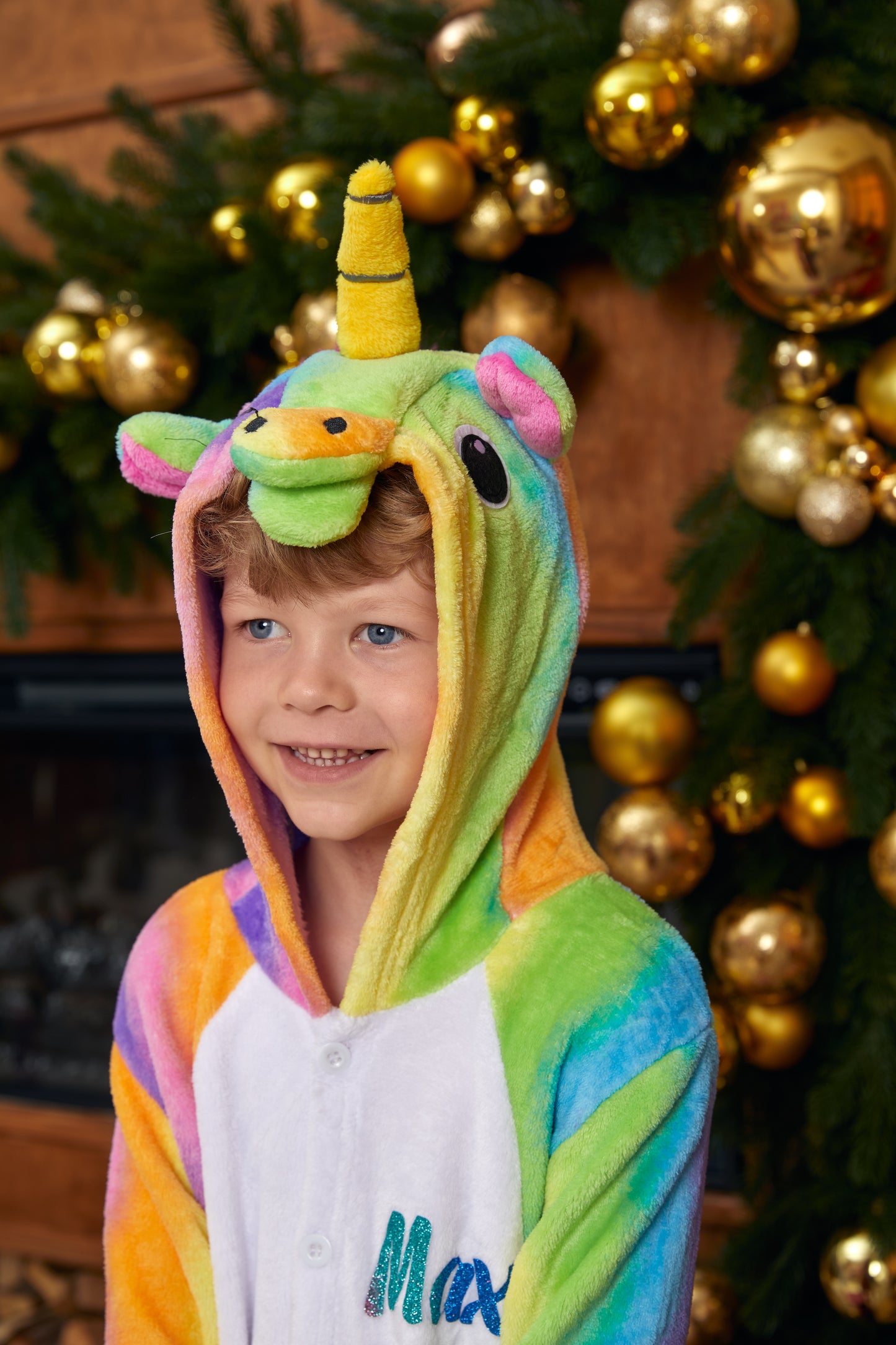 Family Matching Unicorn Rainbow One size Pajamas