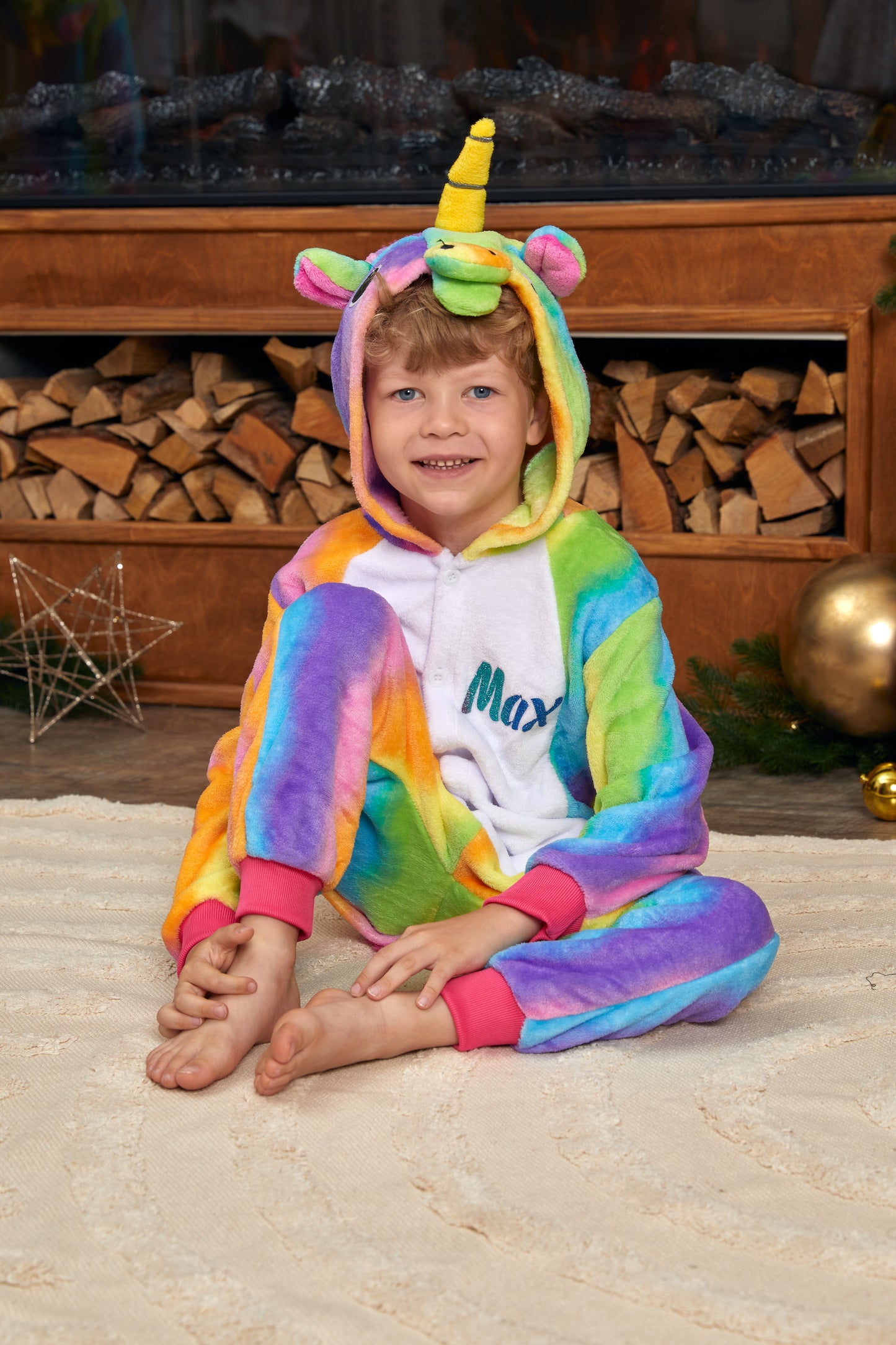 Christmas Unicorn Custom Pajama for Kids