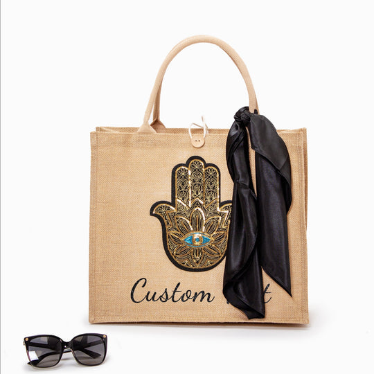 Hamsa Custom Tote Bag
