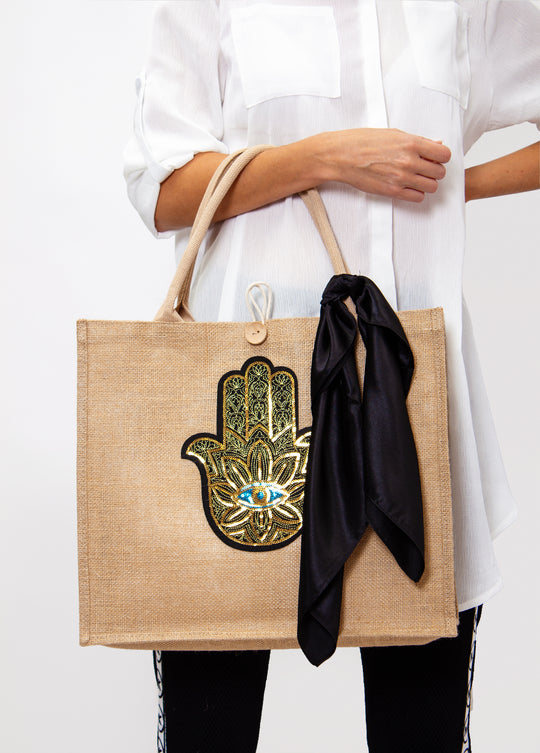 Hamsa Custom Tote Bag