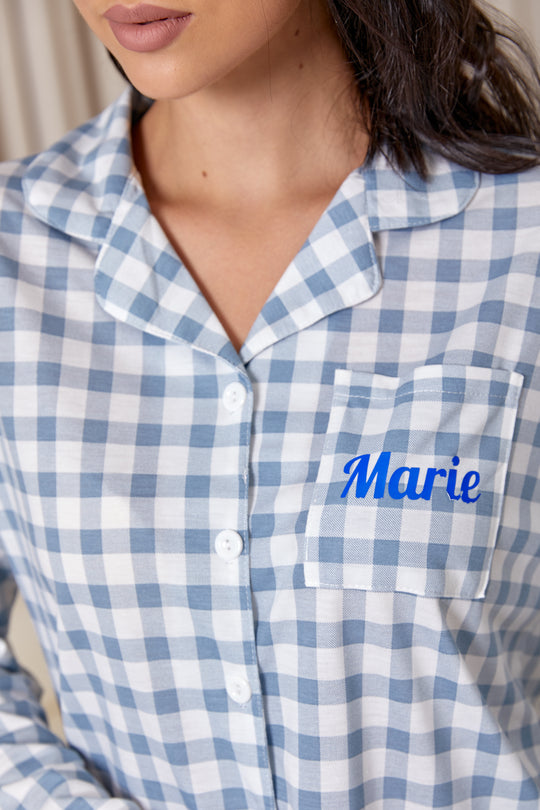 Cotton Plaid Pajama Set