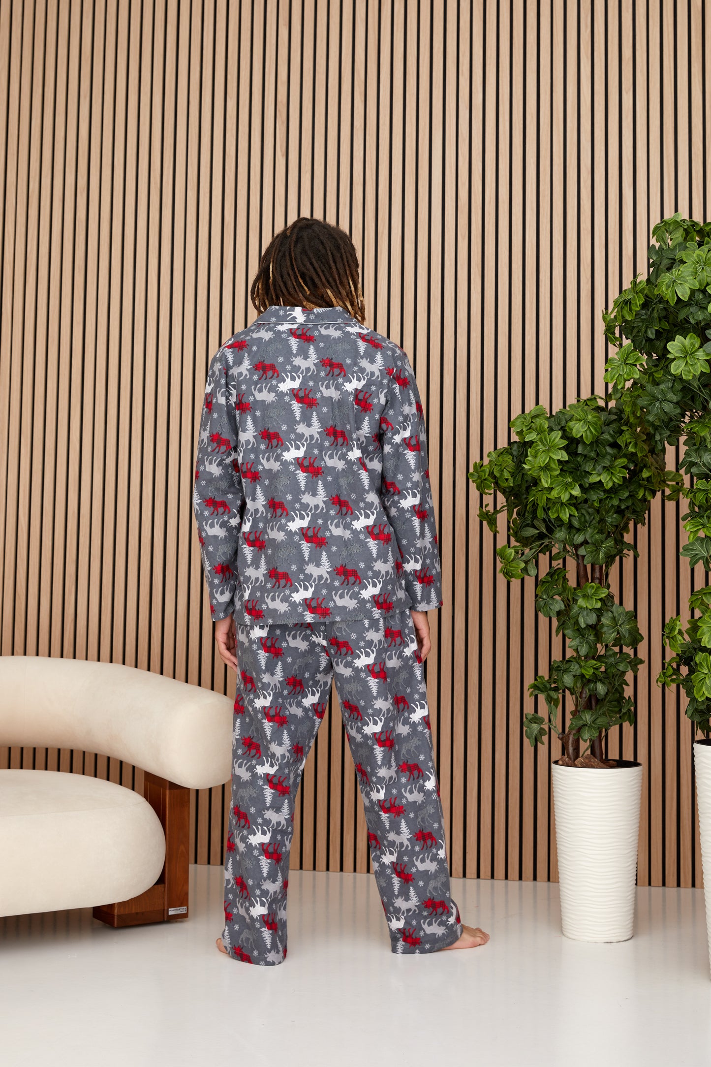 Moose Print Men's Pajama Set