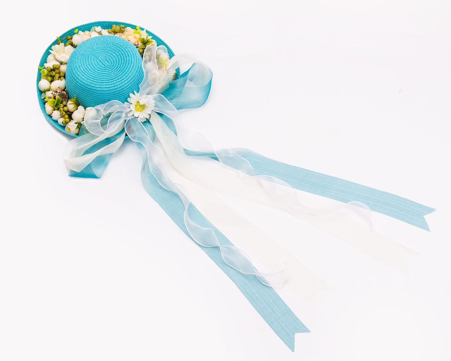 Bride Beach Floppy Sun Hat and Beach Bag- Style 2