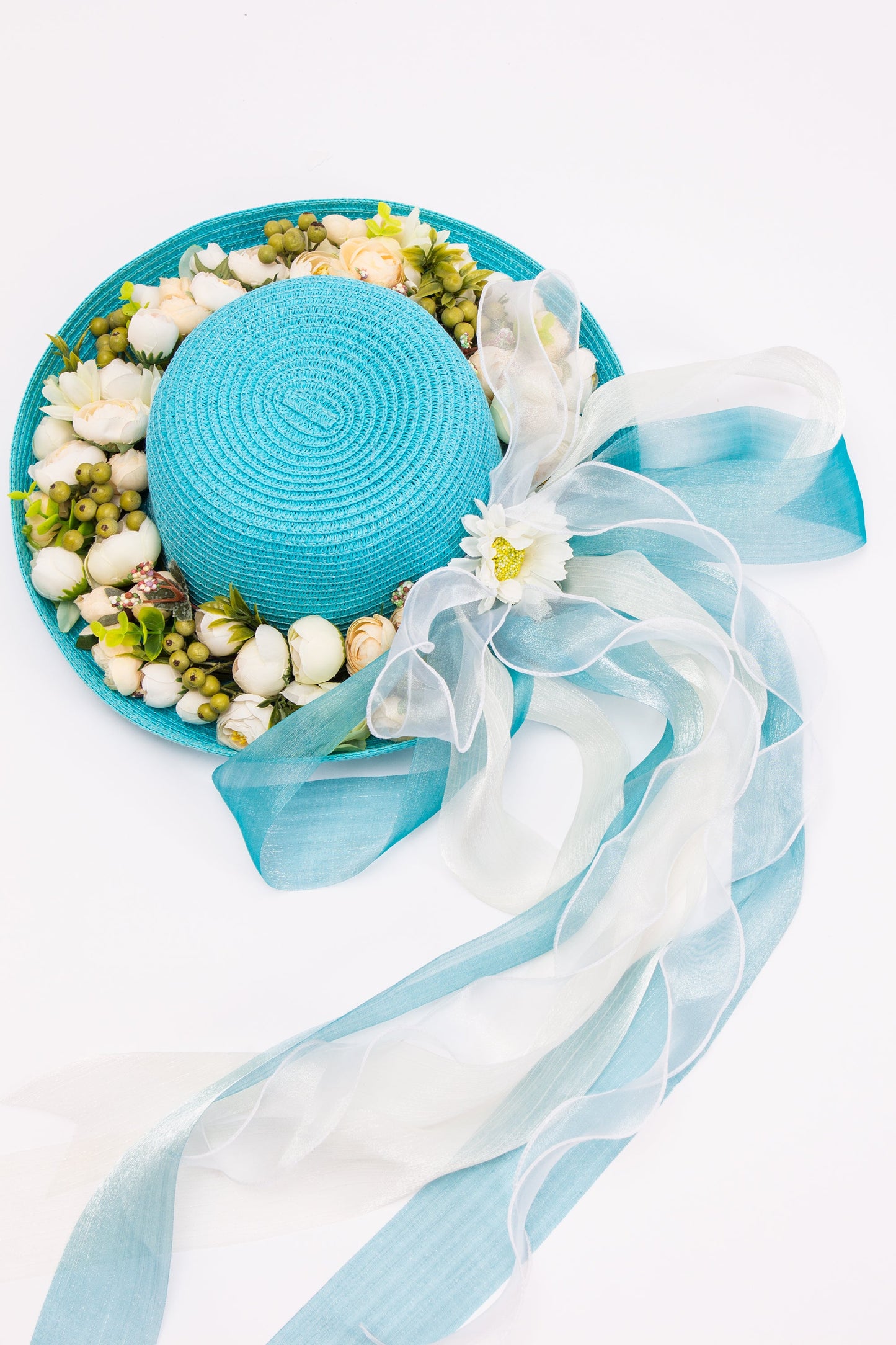 Bride Beach Floppy Sun Hat and Beach Bag- Style 2