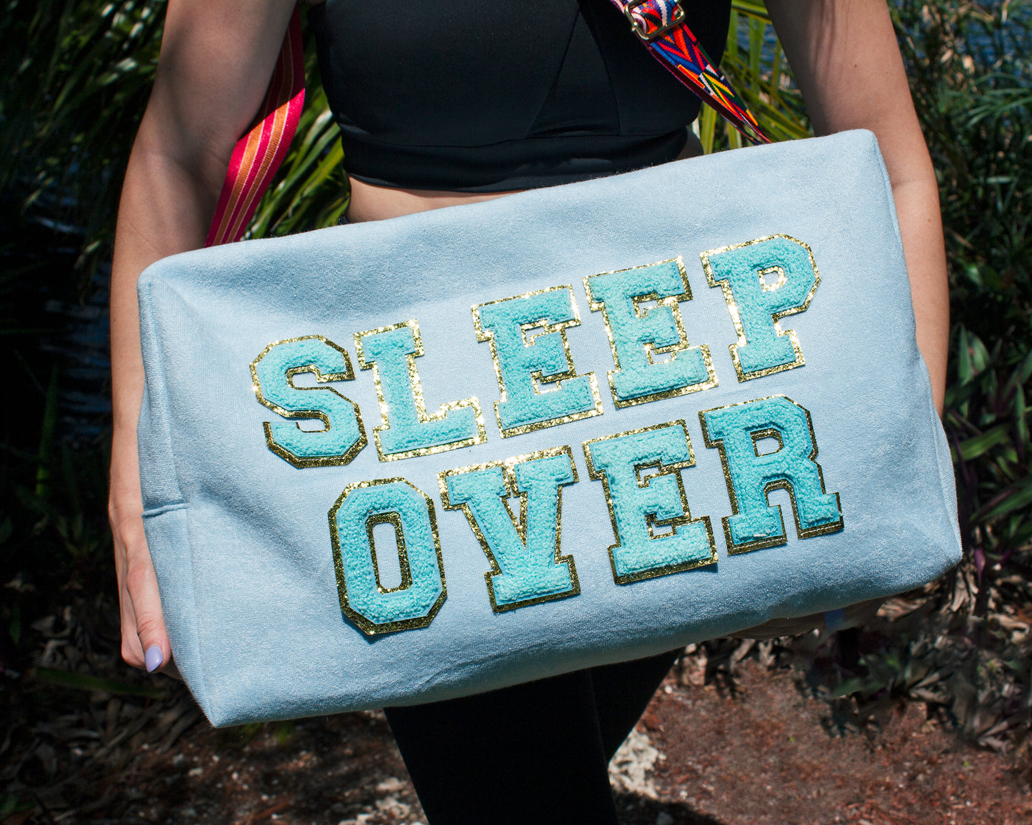 Customized Gym/ Travel Duffel Bag - fluffy patches