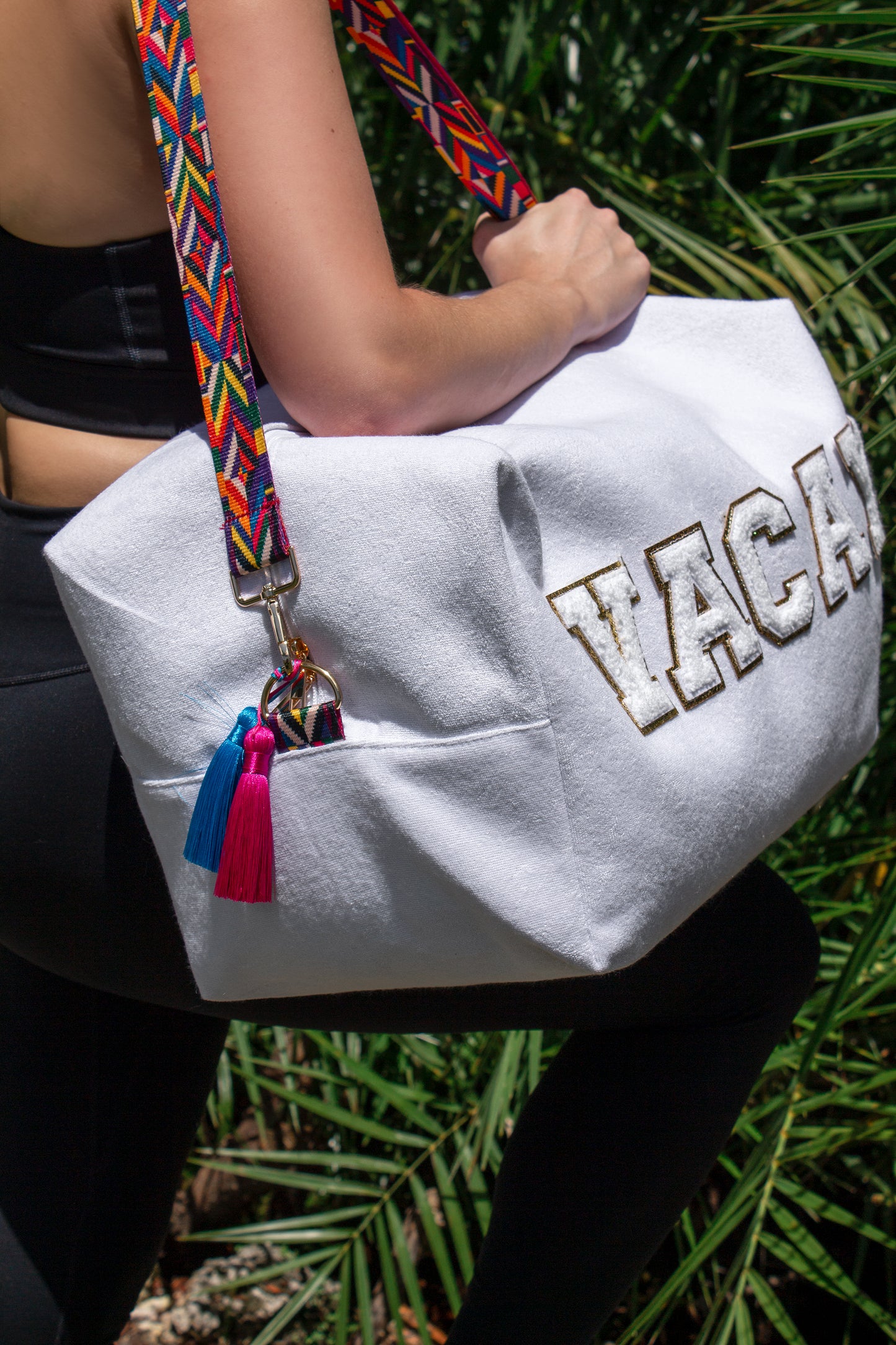 Customized Gym/ Travel Duffel Bag - fluffy patches