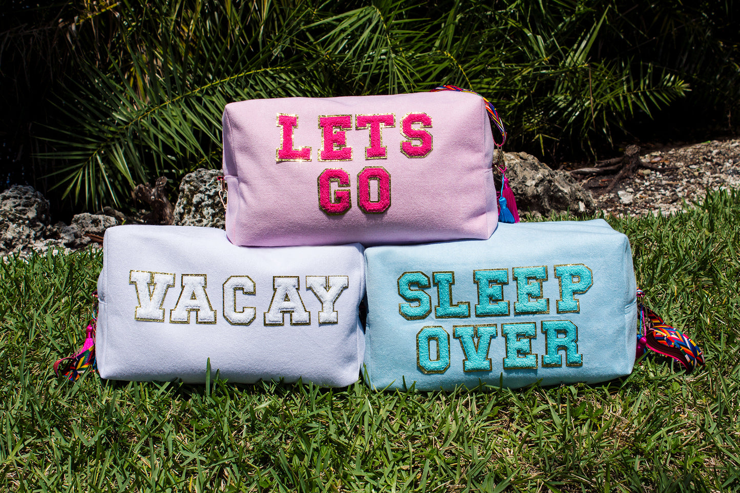 Customized Gym/ Travel Duffel Bag - fluffy patches