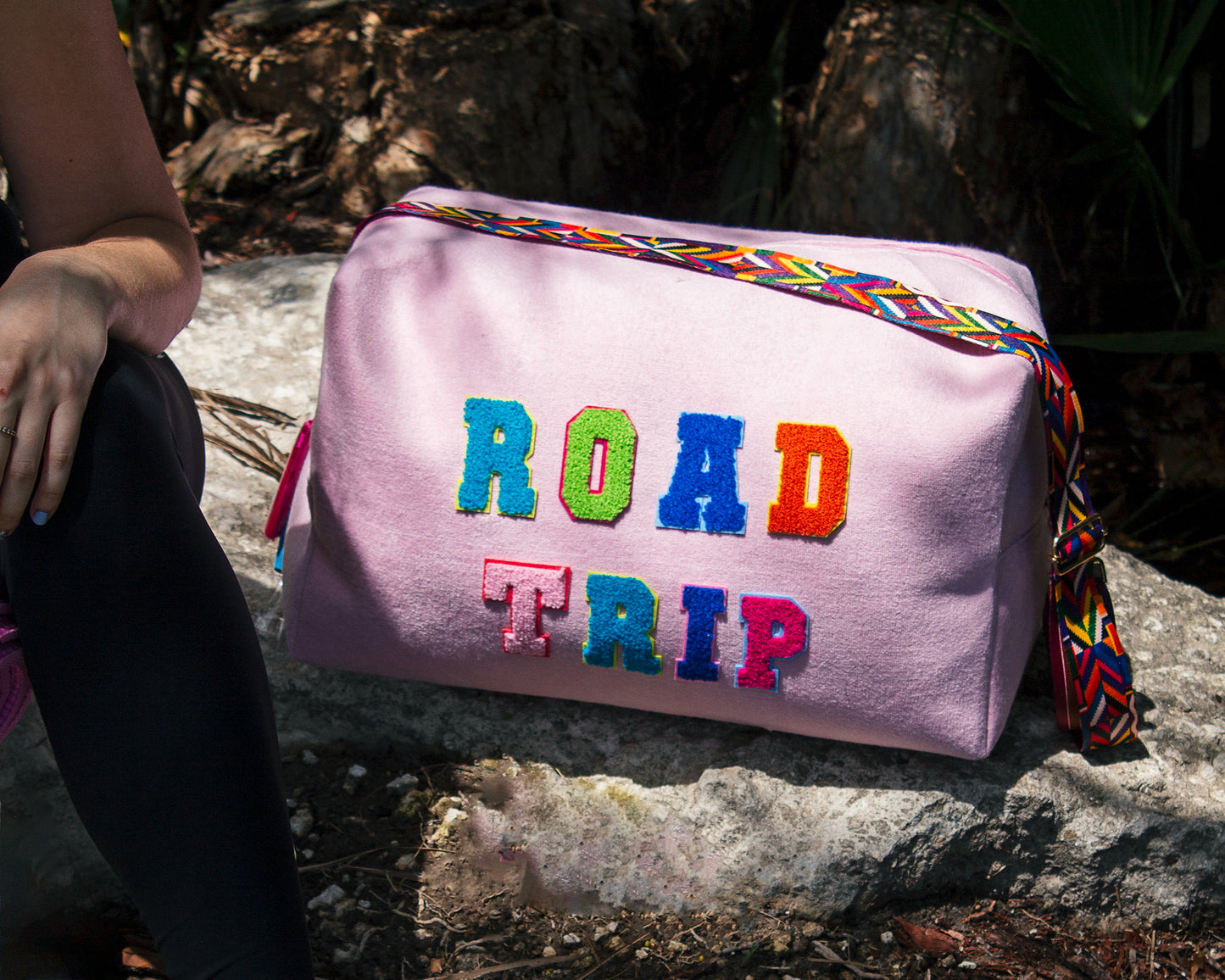Customized Yoga/ Travel Duffel Bag - fluffy patches