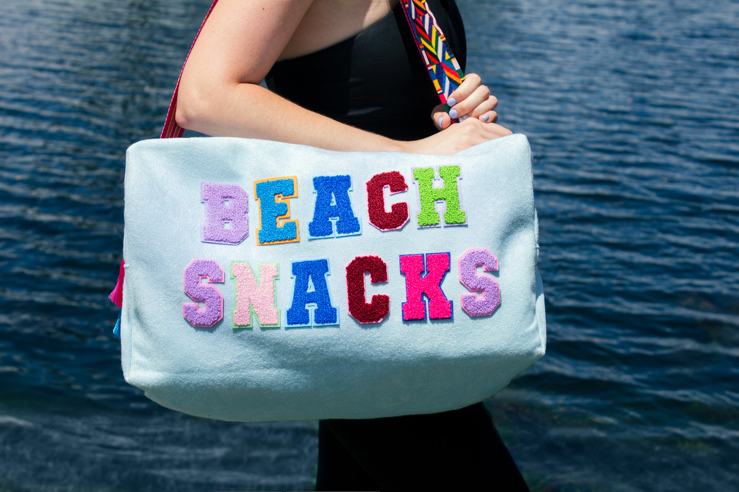 Customized Yoga/ Travel Duffel Bag - fluffy patches