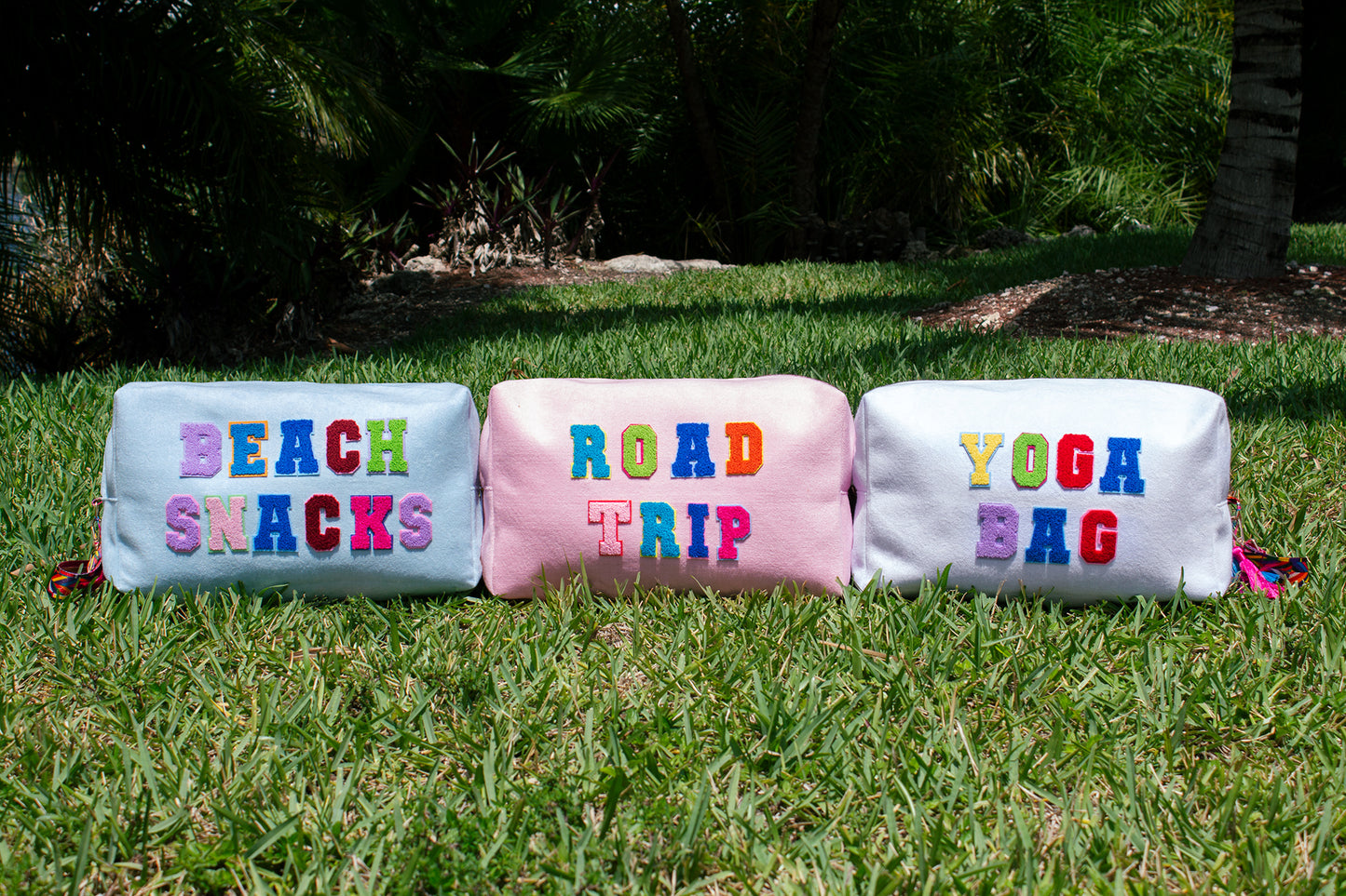 Customized Yoga/ Travel Duffel Bag - fluffy patches