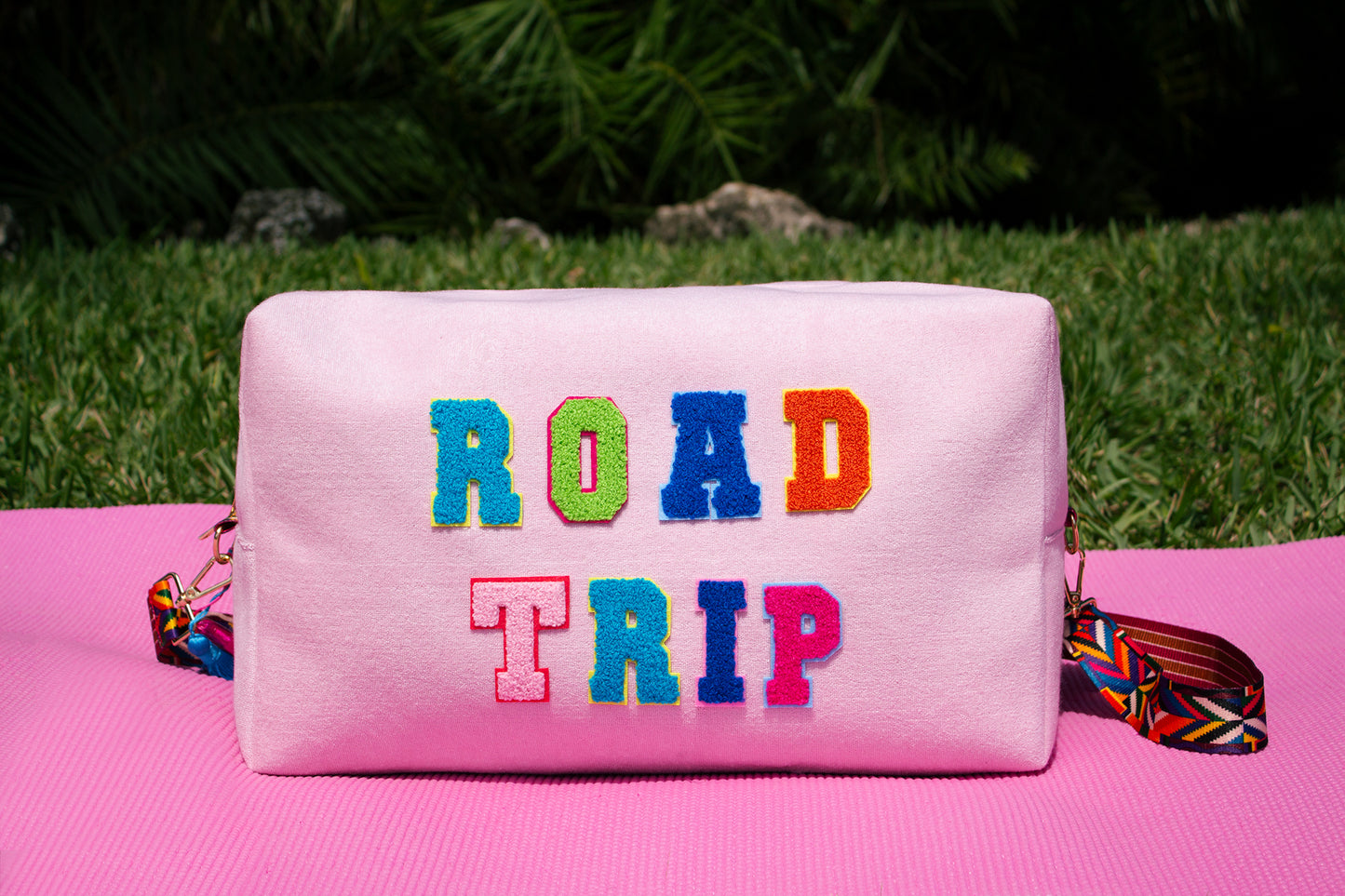 Customized Yoga/ Travel Duffel Bag - fluffy patches