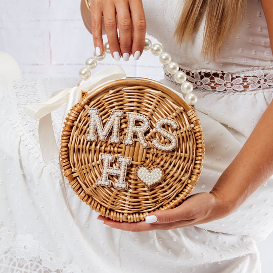 Custom Mrs Pearls Beach Bag