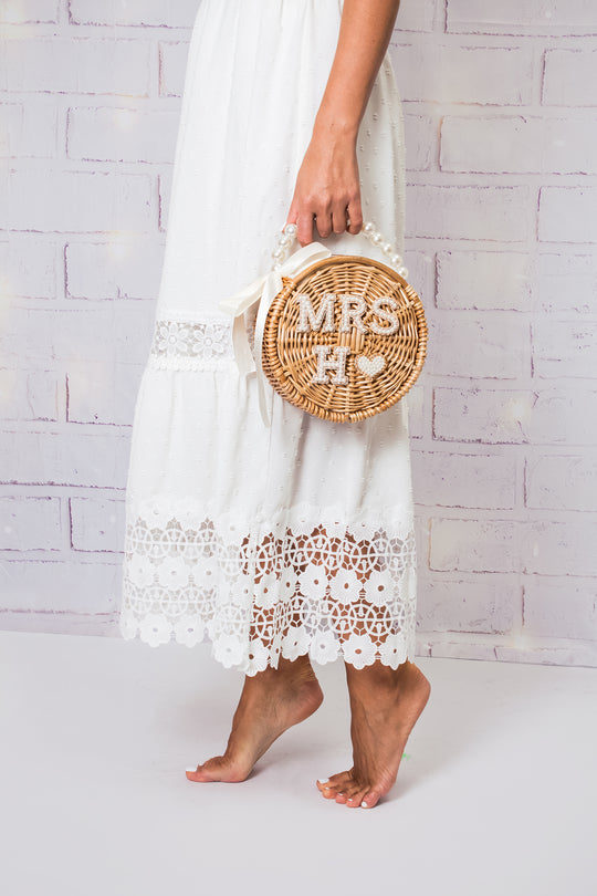 Custom Mrs Pearls Beach Bag