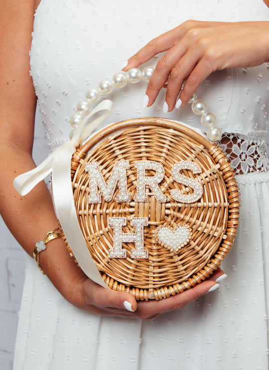 Custom Mrs Pearls Beach Bag