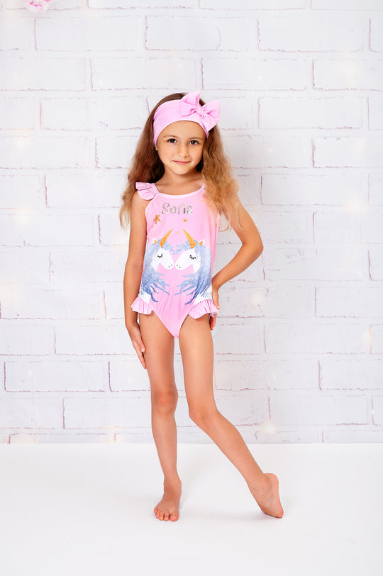 Kids Custom Unicorn Swimwear Set
