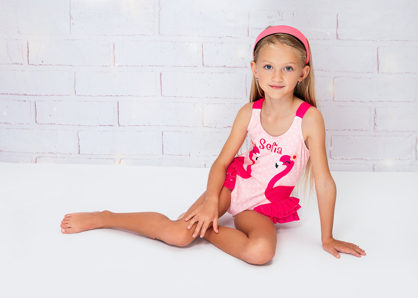 Kids Flamingo One piece Swimsuit
