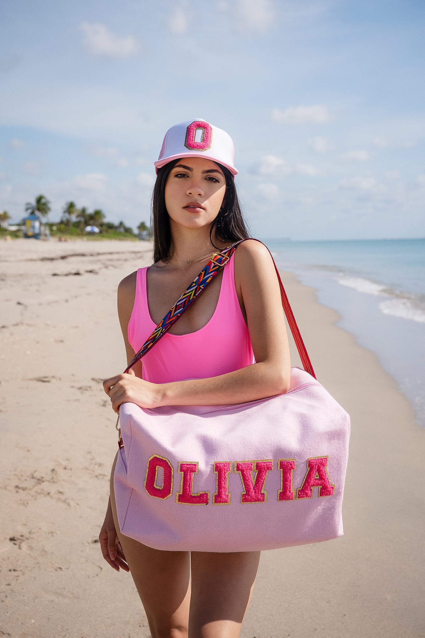 Girls Trip Custom Duffle Bags - fluffy letters