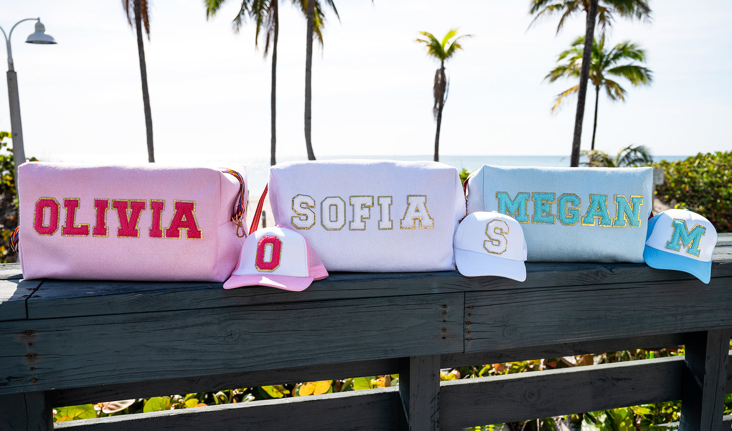 Personalized Trucker Caps with fluffy patches
