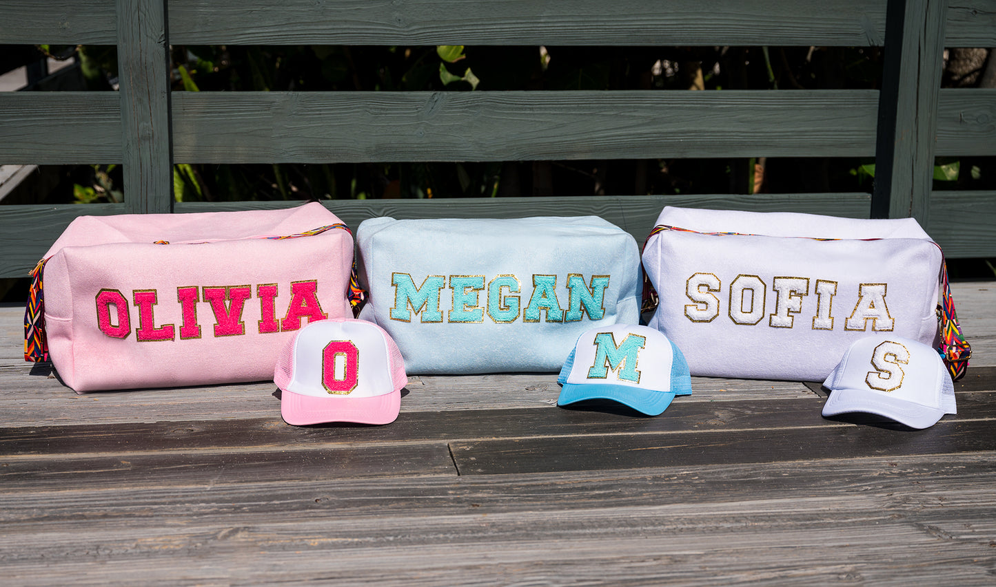 Personalized Trucker Caps with fluffy patches