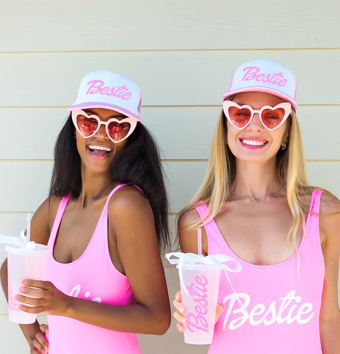 Custom Pink Dolly Trucker Caps - Style1