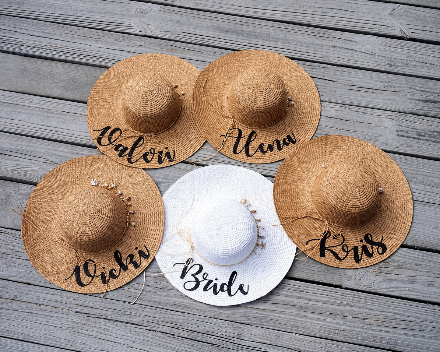 Women's Floppy Sun Hat with Shells