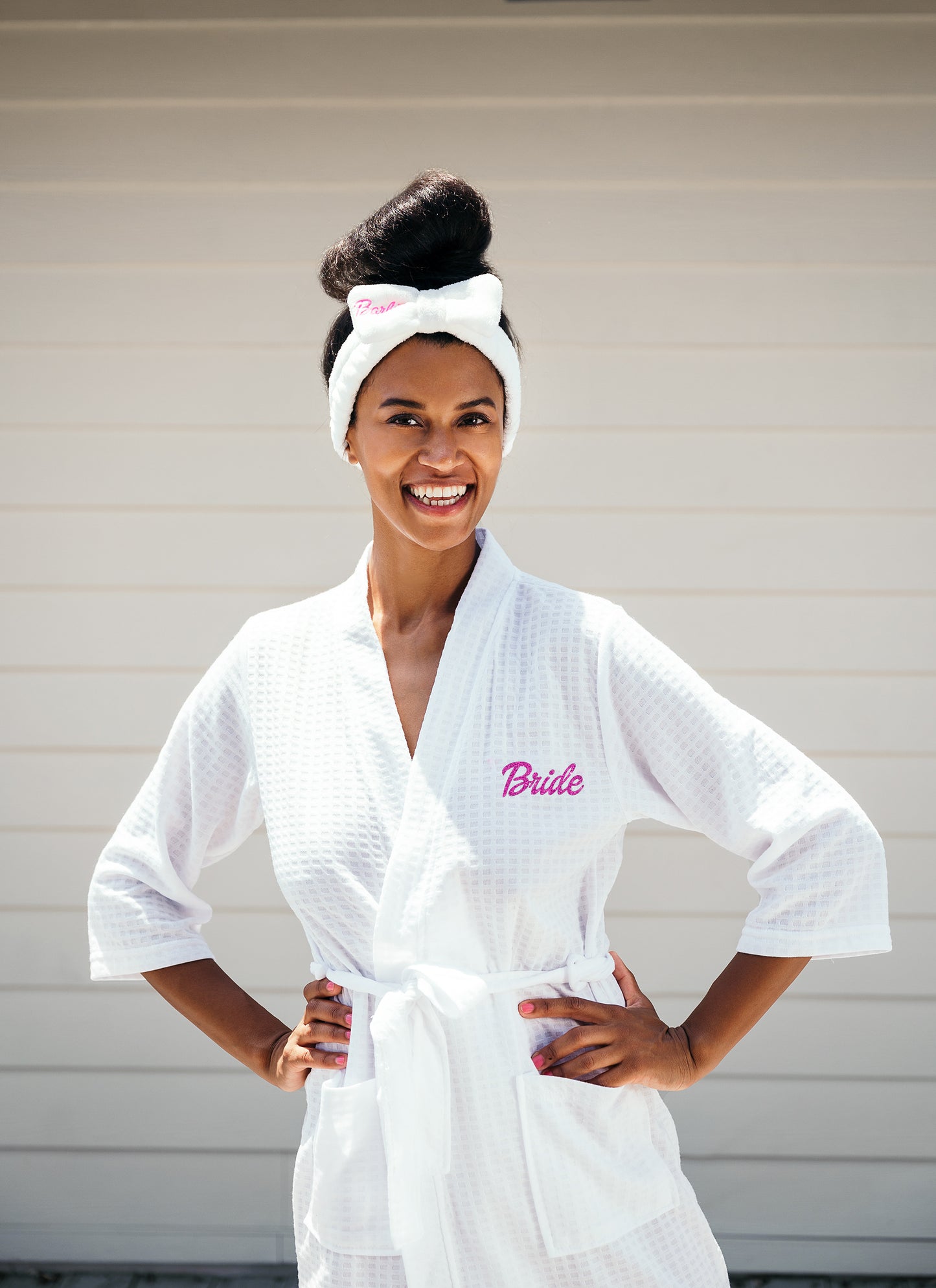 Pink Dolly Custom Spa Waffled Bathrobe