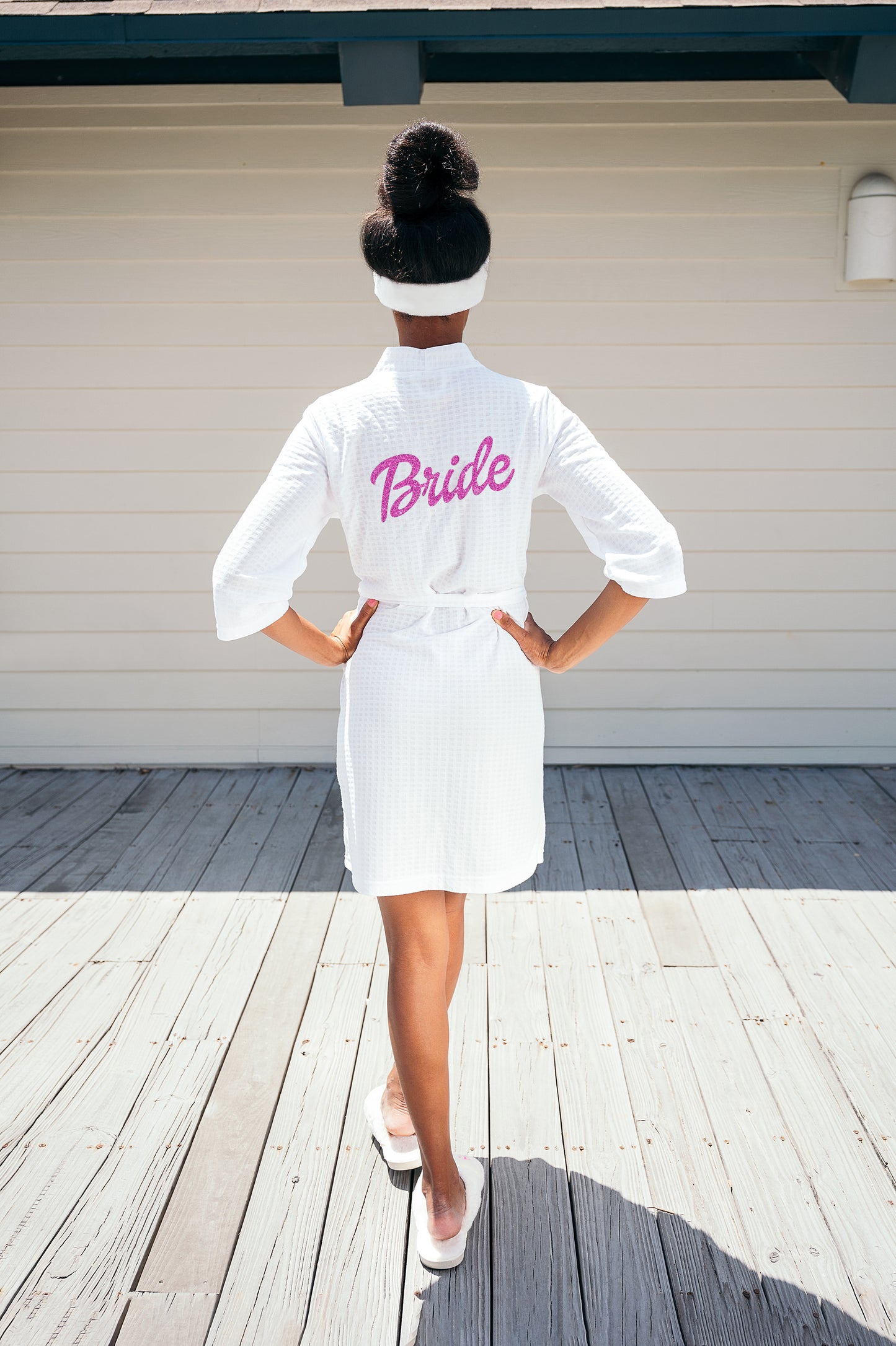 Pink Dolly Custom Spa Waffled Bathrobe