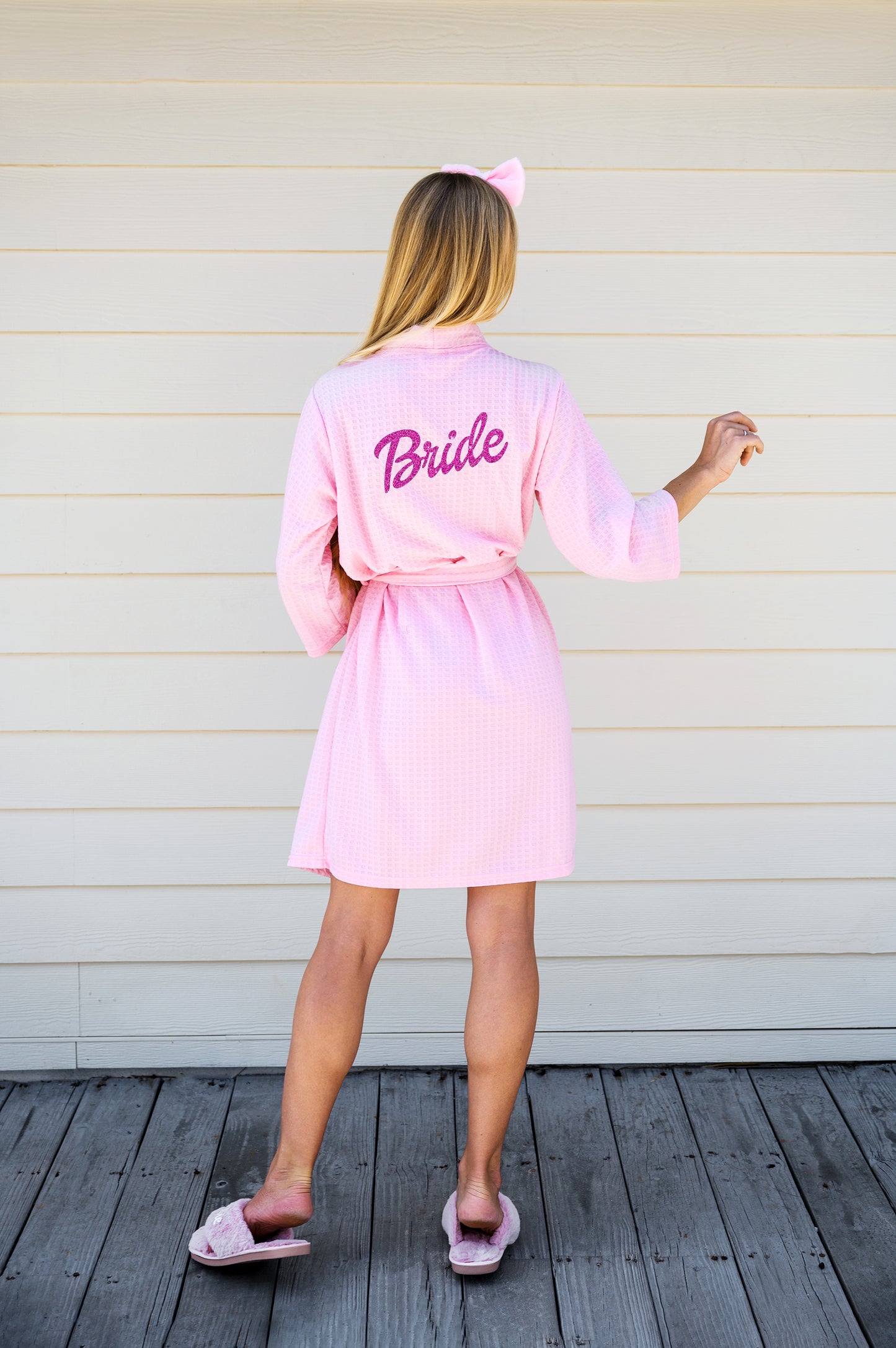 Pink Dolly Custom Spa Waffled Bathrobe