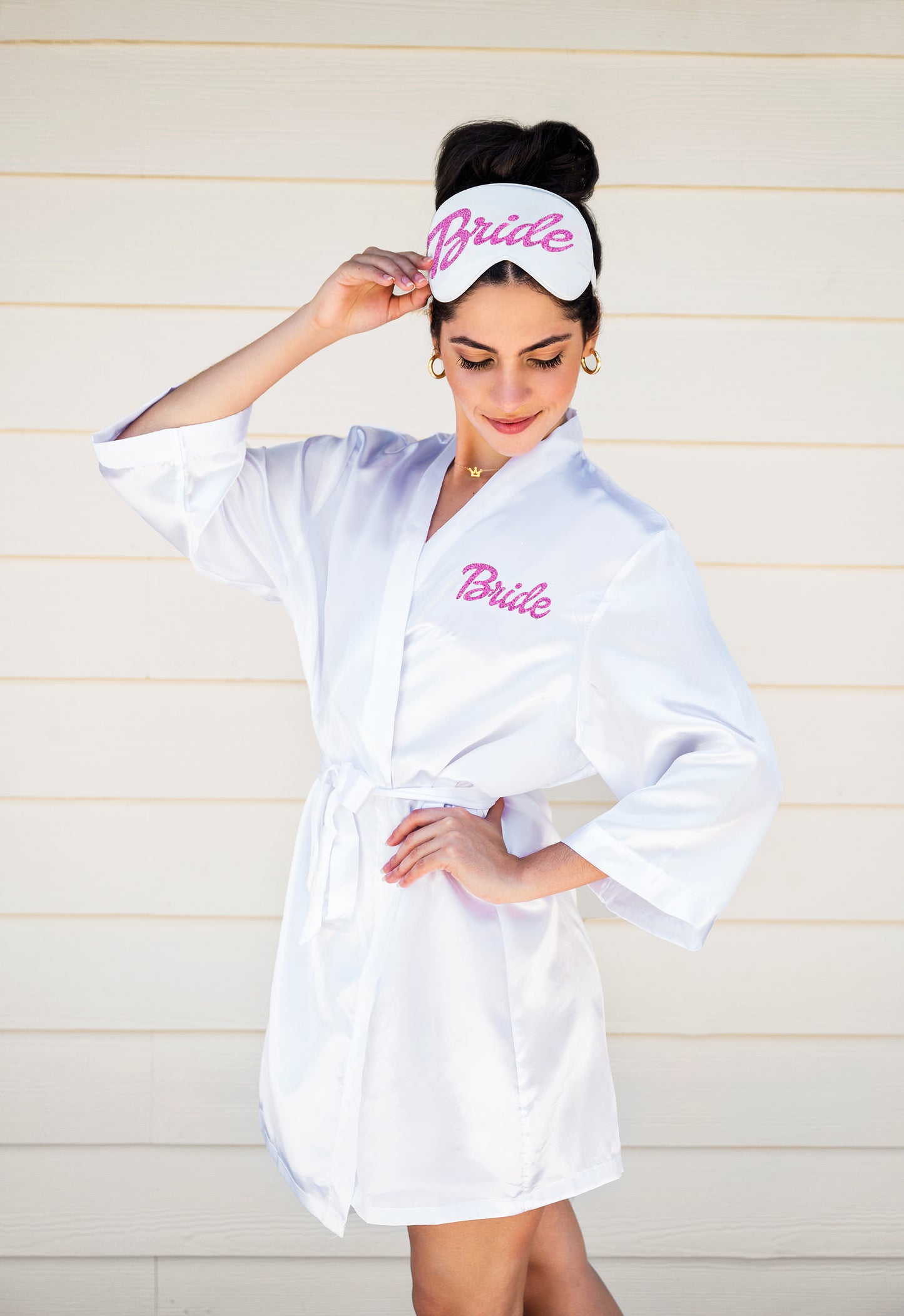 Satin Custom Pink Dolly Robes