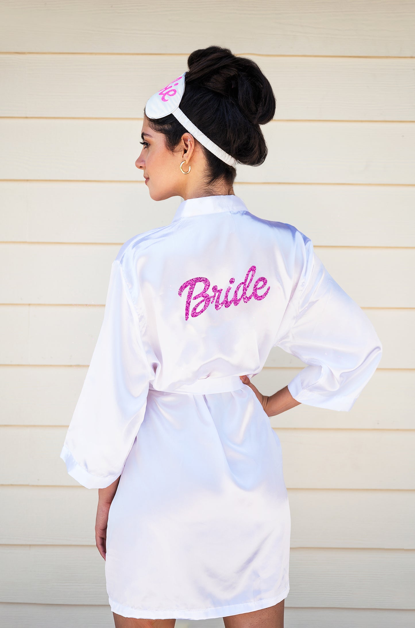 Satin Custom Pink Dolly Robes