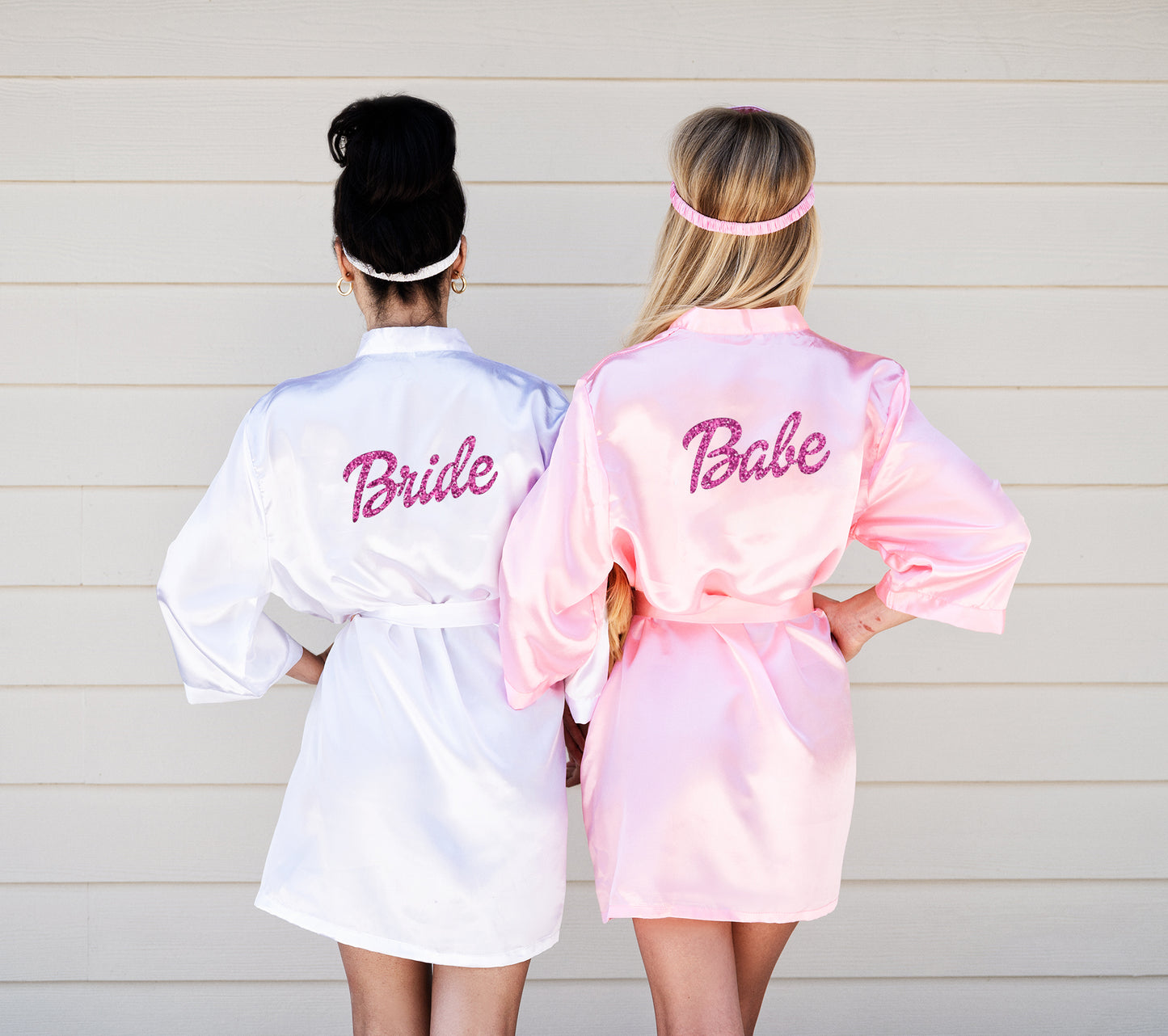 Satin Custom Pink Dolly Robes