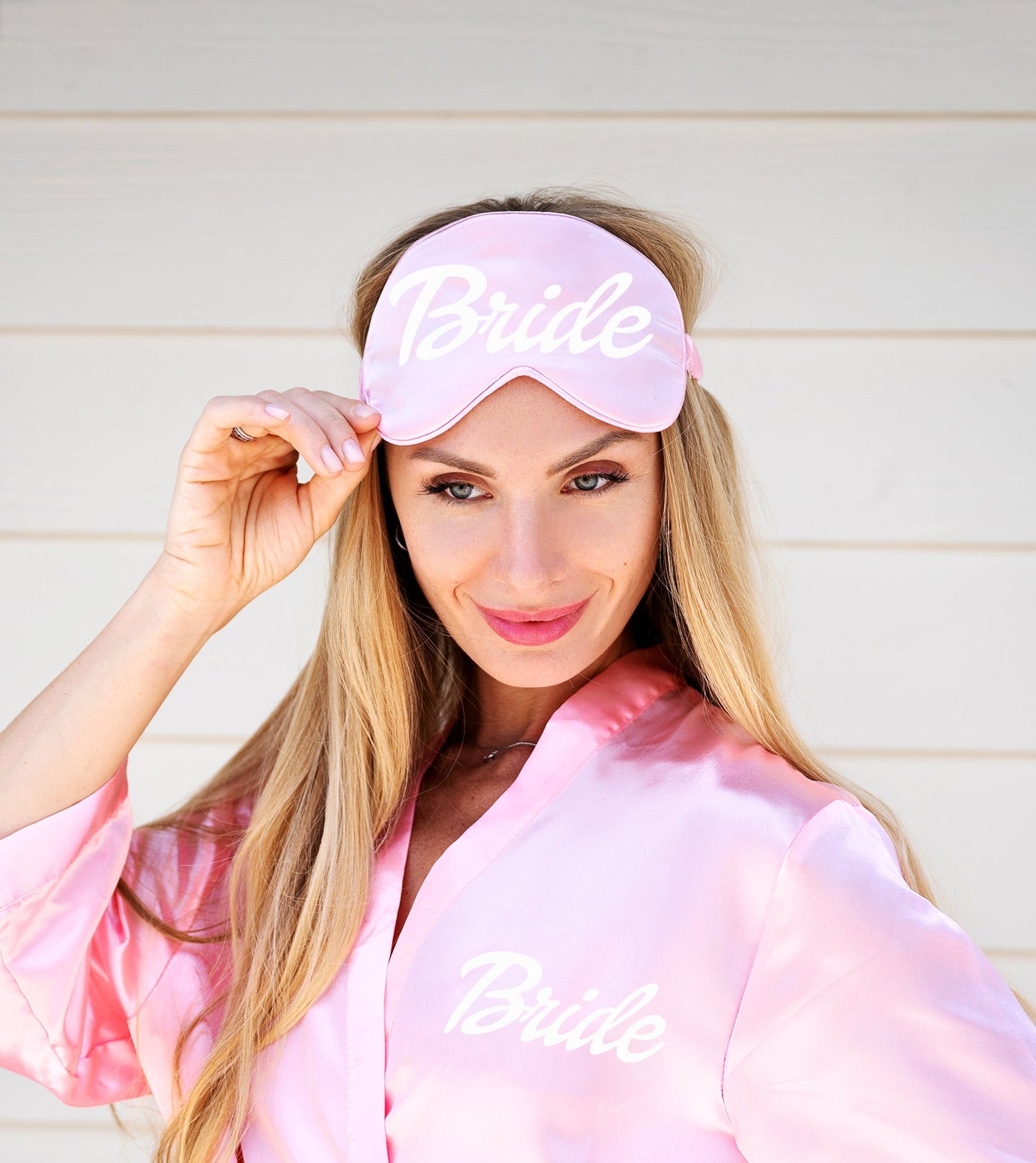 Pink Dolly Satin Custom Sleep Mask