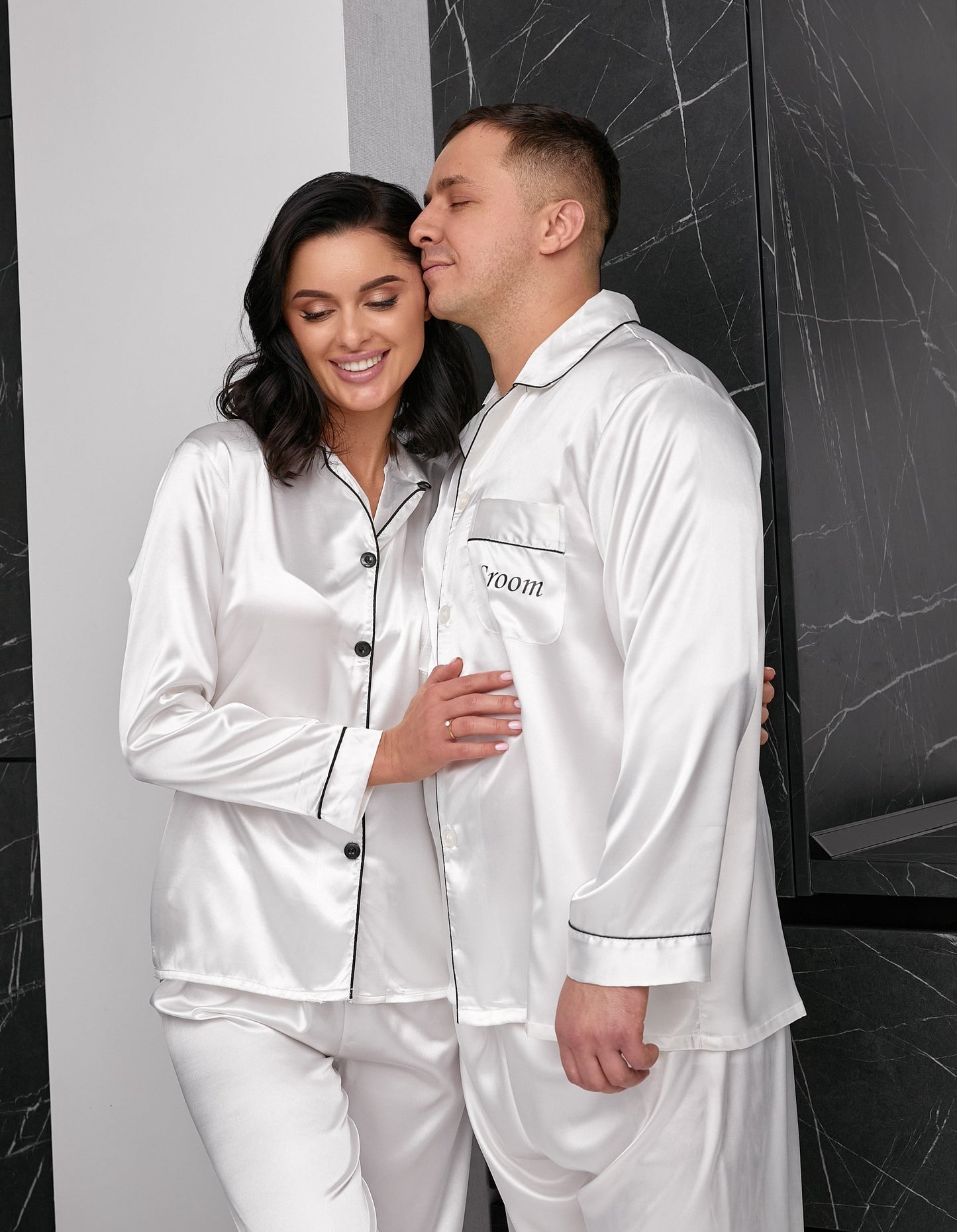 Christmas Matching Satin Pjs for Couple