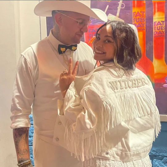 Custom White Bridal Jacket with Fringes