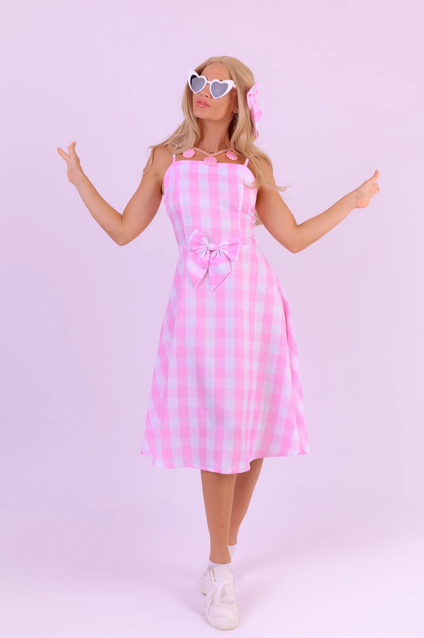 Barbie Plaid Pink Dress Set Movie Outfit