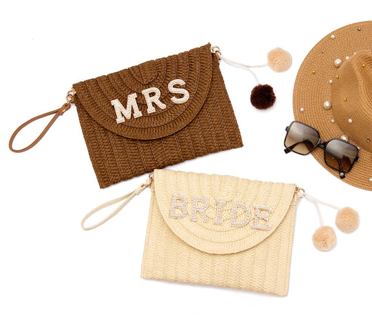 Custom Straw Clutch